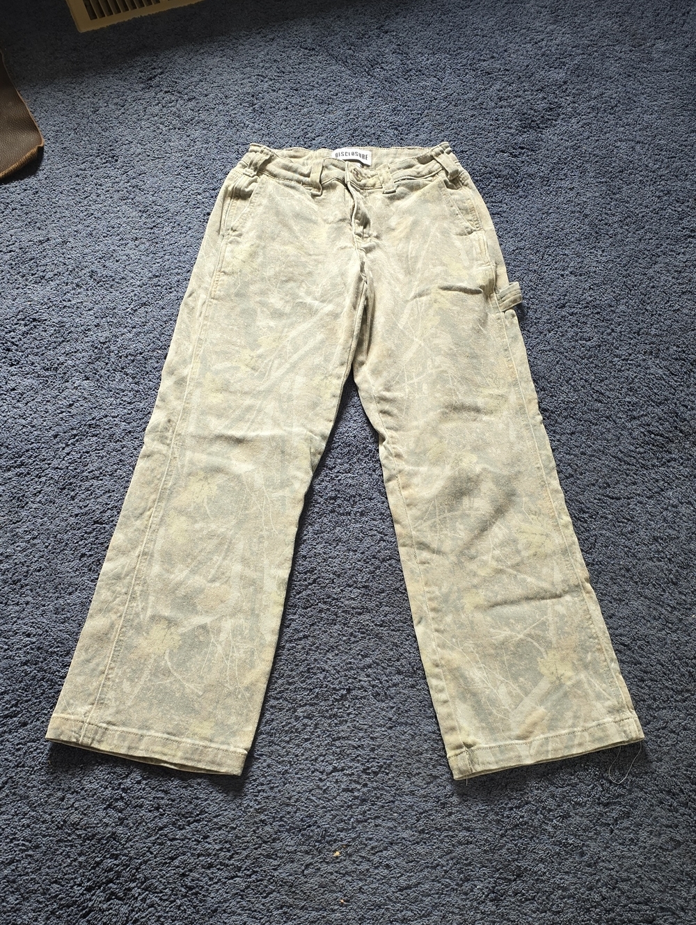 Washed Light Olive Camo Pants
